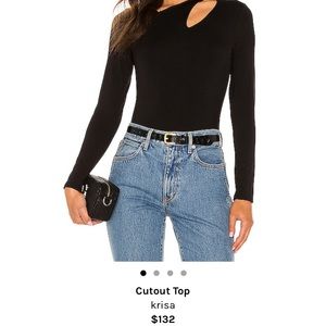 REVOLVE black cut out top - Krisa